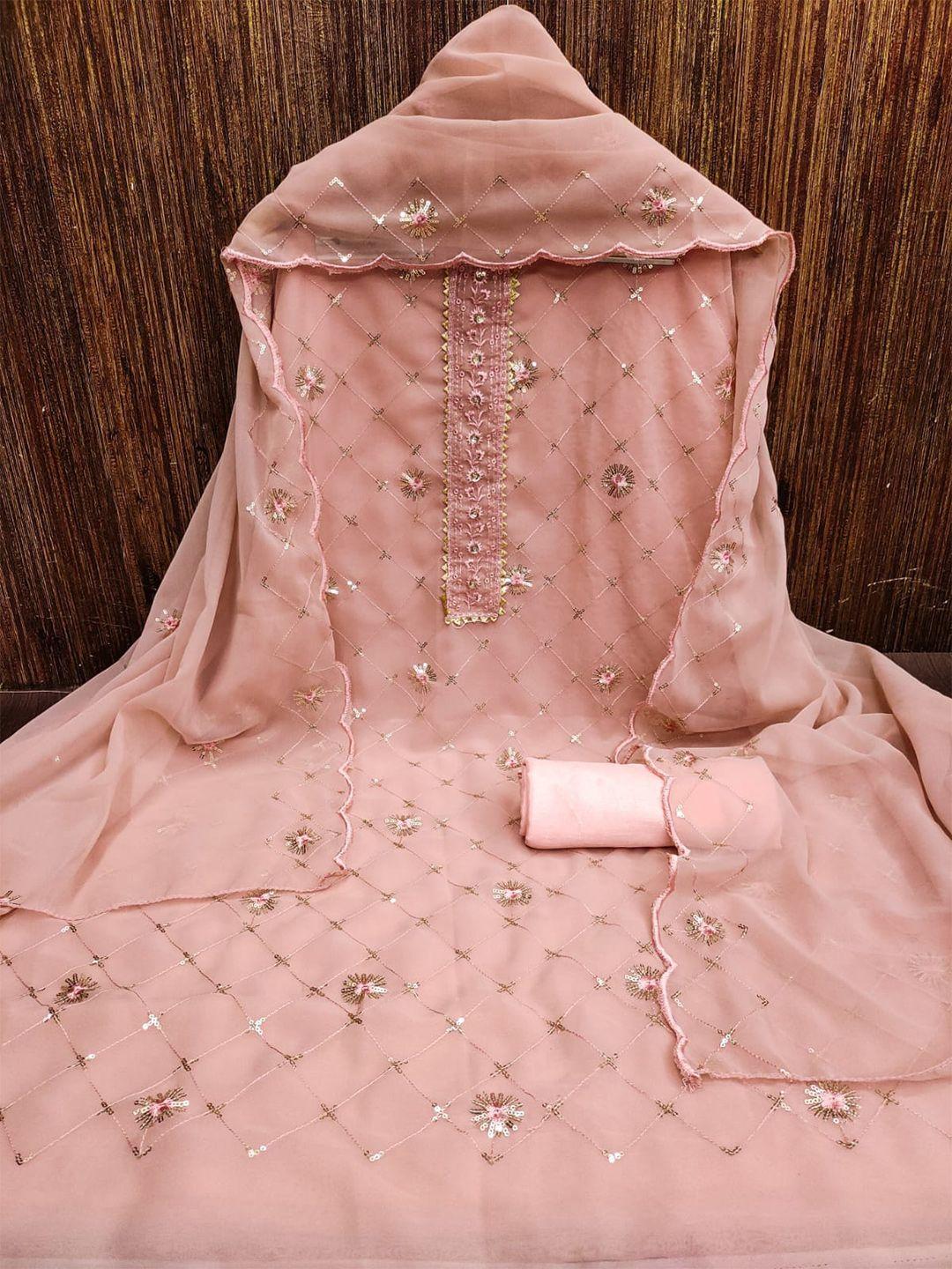 zeepkart embellished unstitched dress material