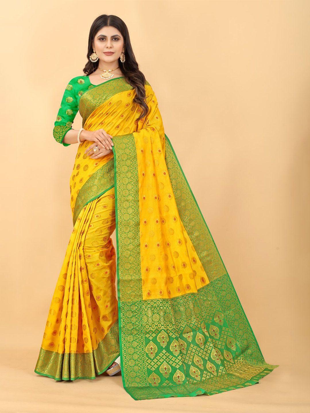 zeepkart ethnic motif kanjeevaram zari saree