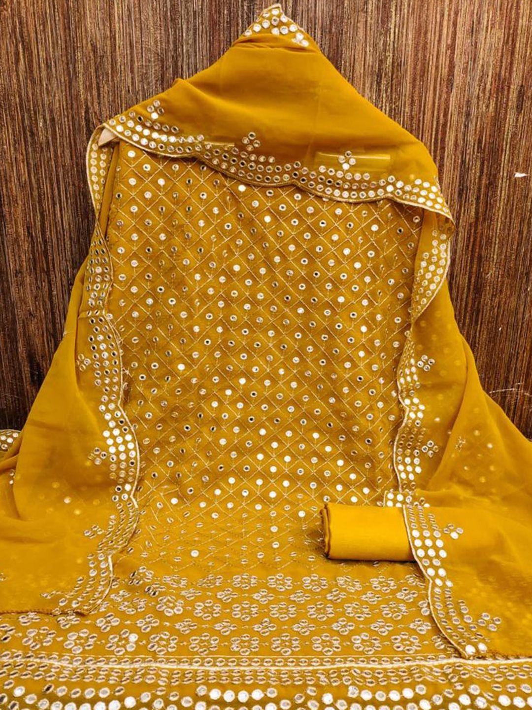 zeepkart sequinned unstitched dress material
