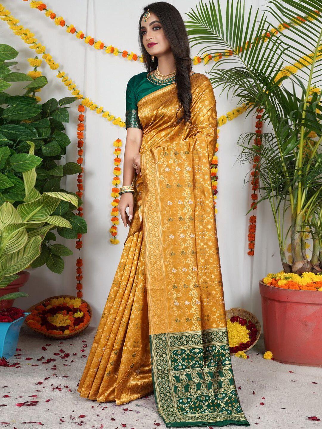 zeepkart woven design floral saree