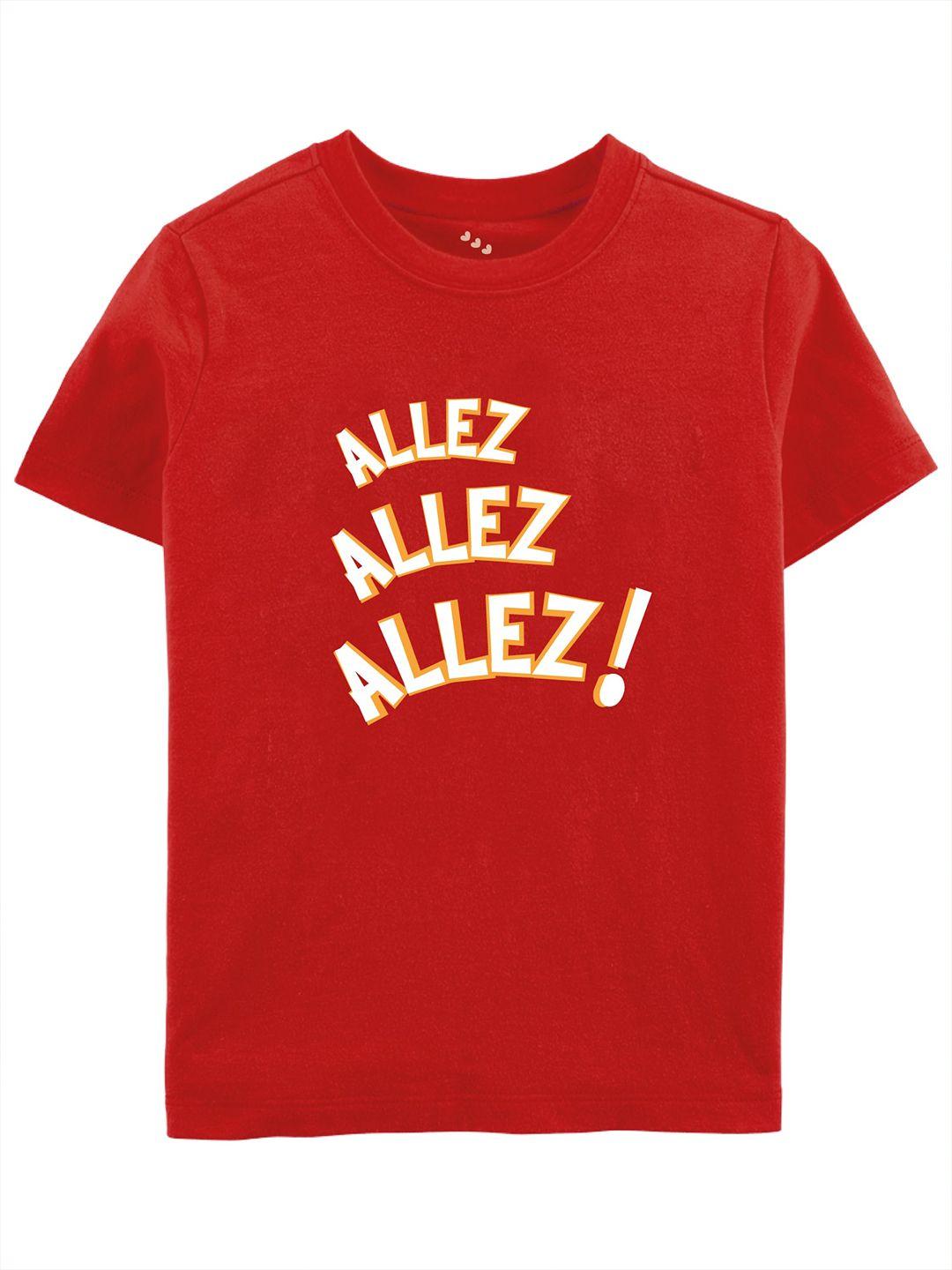 zeezeezoo kids typography printed pure cotton t-shirt