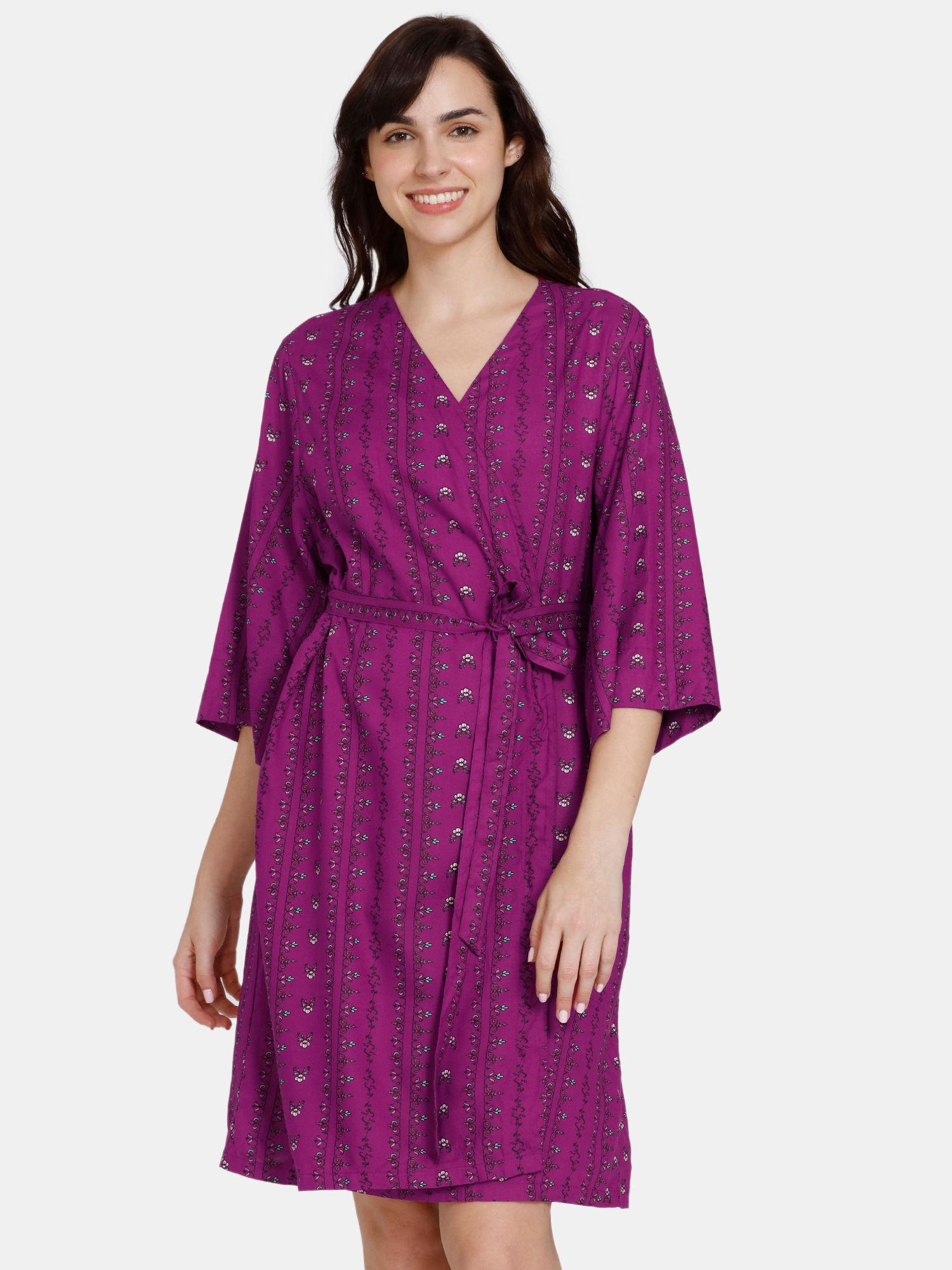 zellij dreams woven robes - festival fuchsia