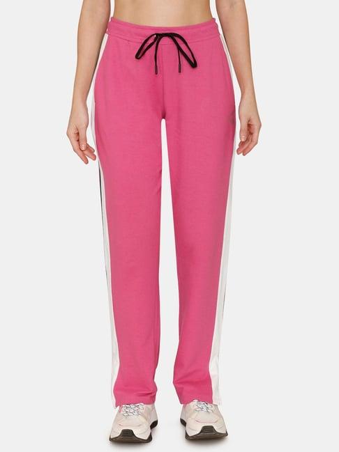zelocity by zivame pink trackpants