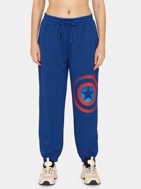 zelocity by zivame blue joggers