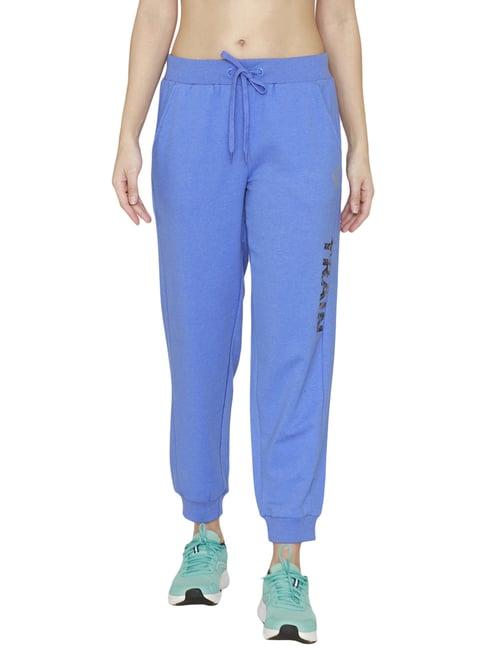 zelocity by zivame blue printed joggers