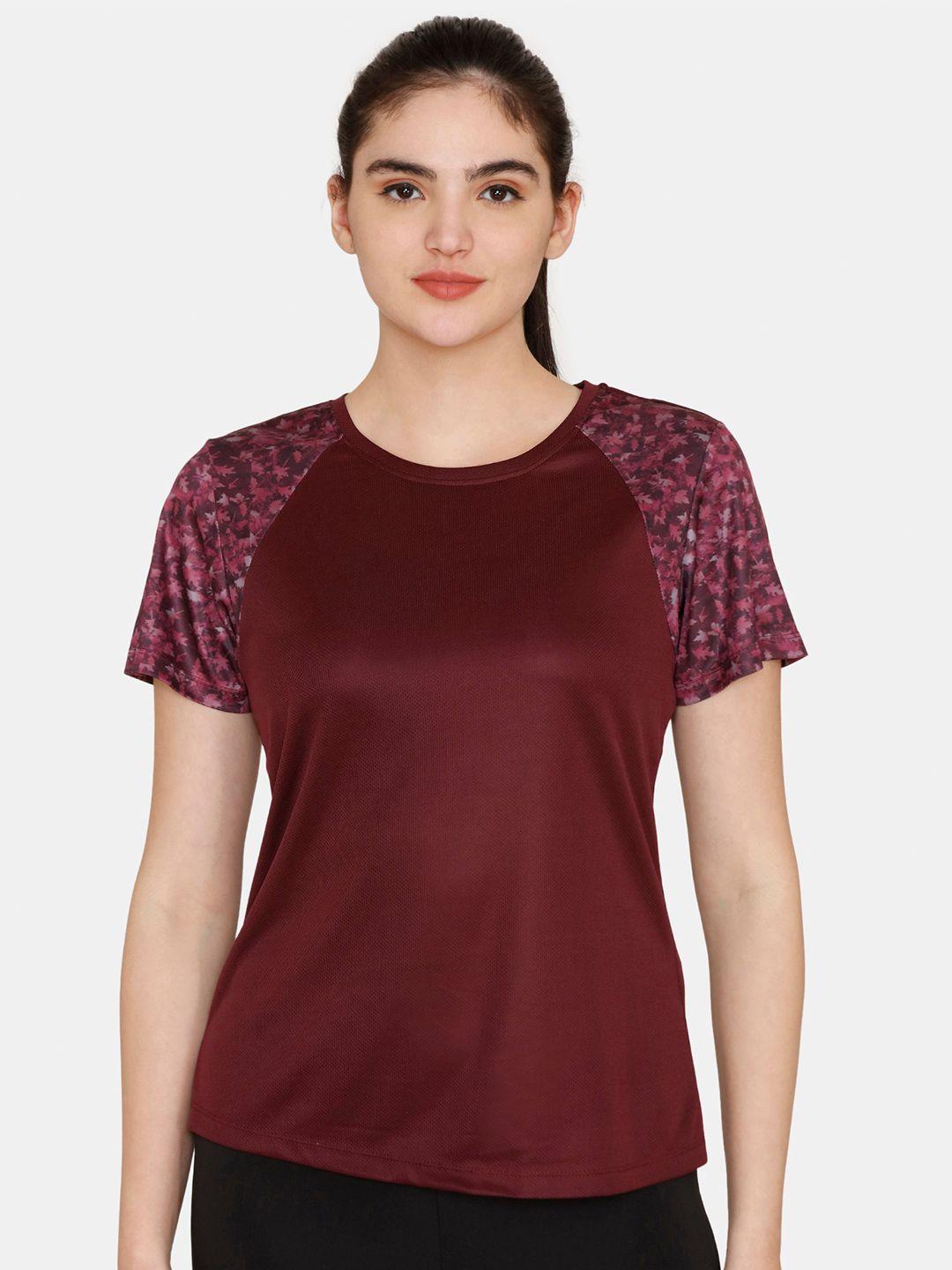 zelocity by zivame floral printed raglan sleeves top