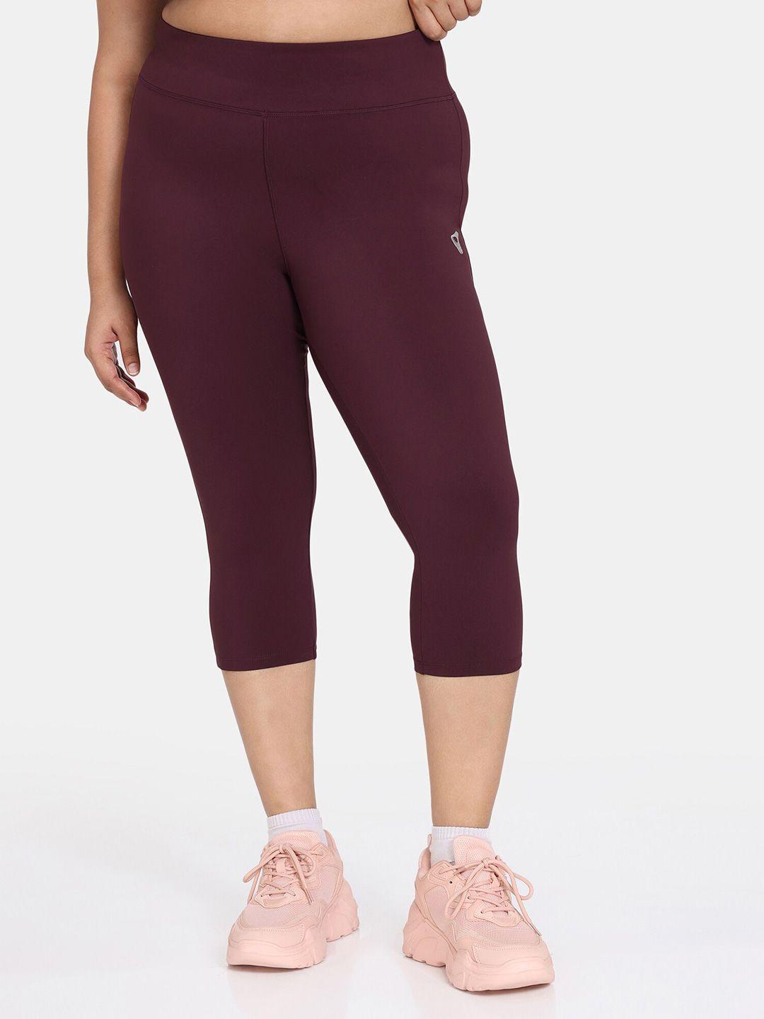 zelocity by zivame mid rise skinny fit capris