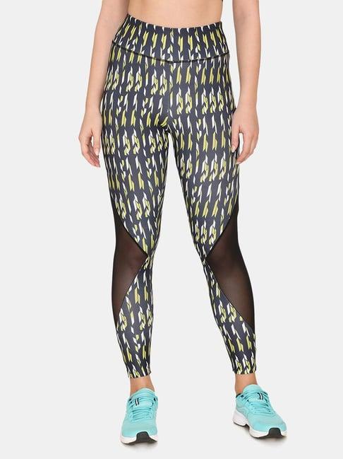 zelocity by zivame multicolor printed tights
