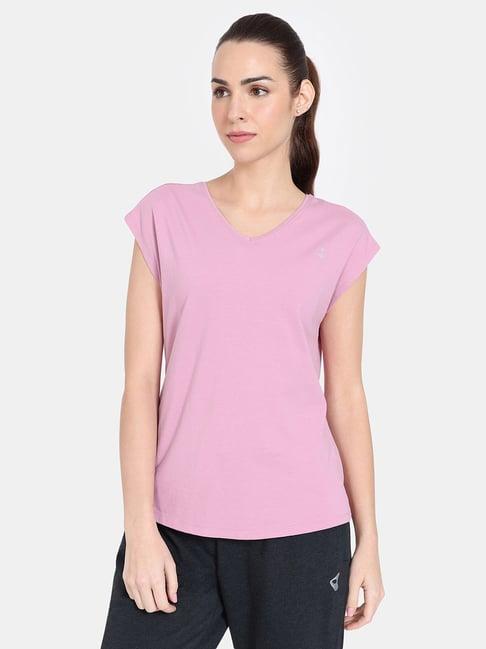 zelocity by zivame pink t-shirt