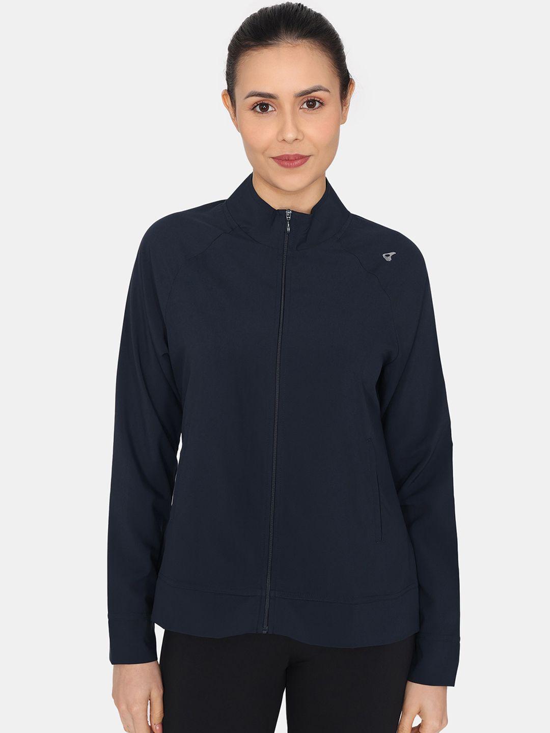 zelocity by zivame stand collar sporty jacket