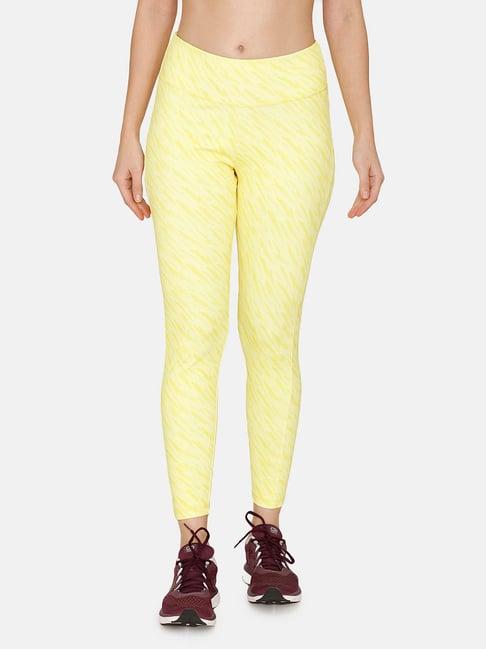 zelocity high rise quick dry leggings - yellowtail