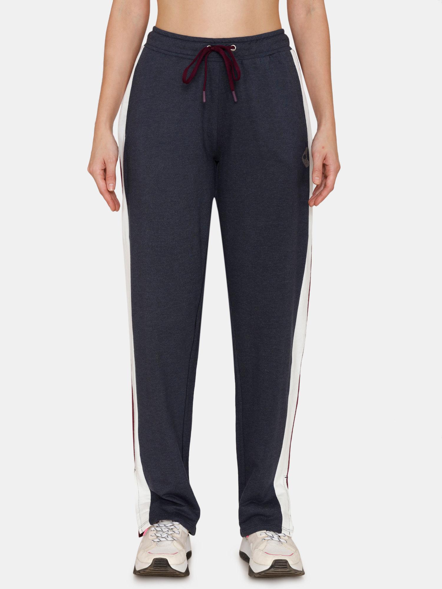 zelocity relaxed fit cotton track pant - ibis rose