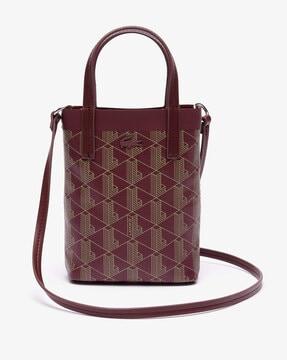 zely coated canvas monogram mini tote bag