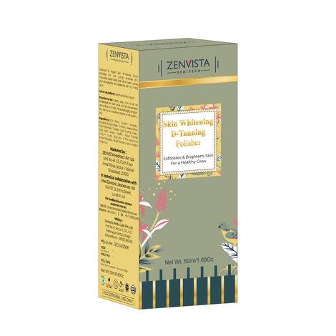 zenvista meditech skin whitening d-tanning polisher skin exfoliates white glow skin whitening, (50 ml)