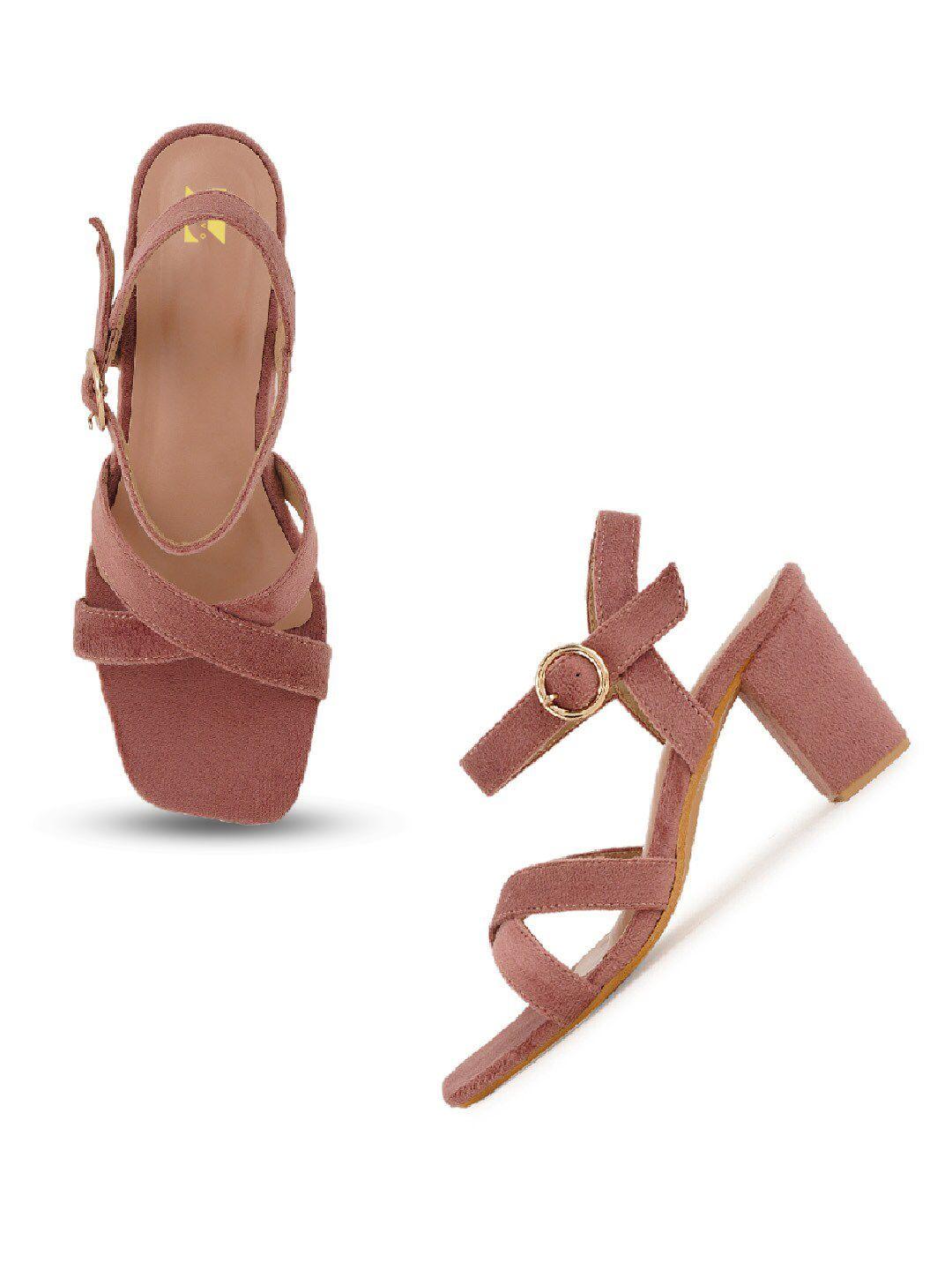 zenvo cross strap backstrap open toe block heels