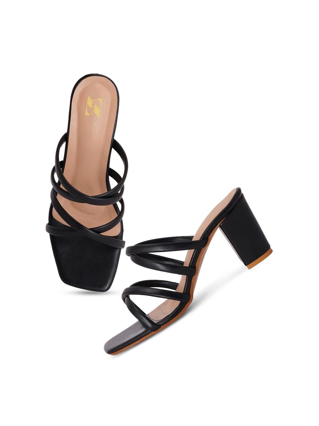 zenvo strapy open toe block heels