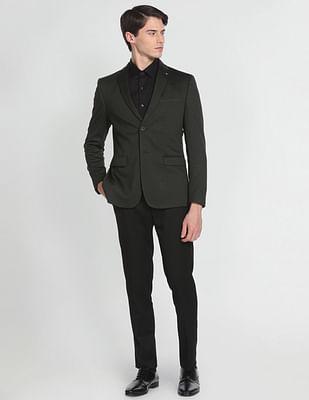 zero calorie slim fit dobby blazer