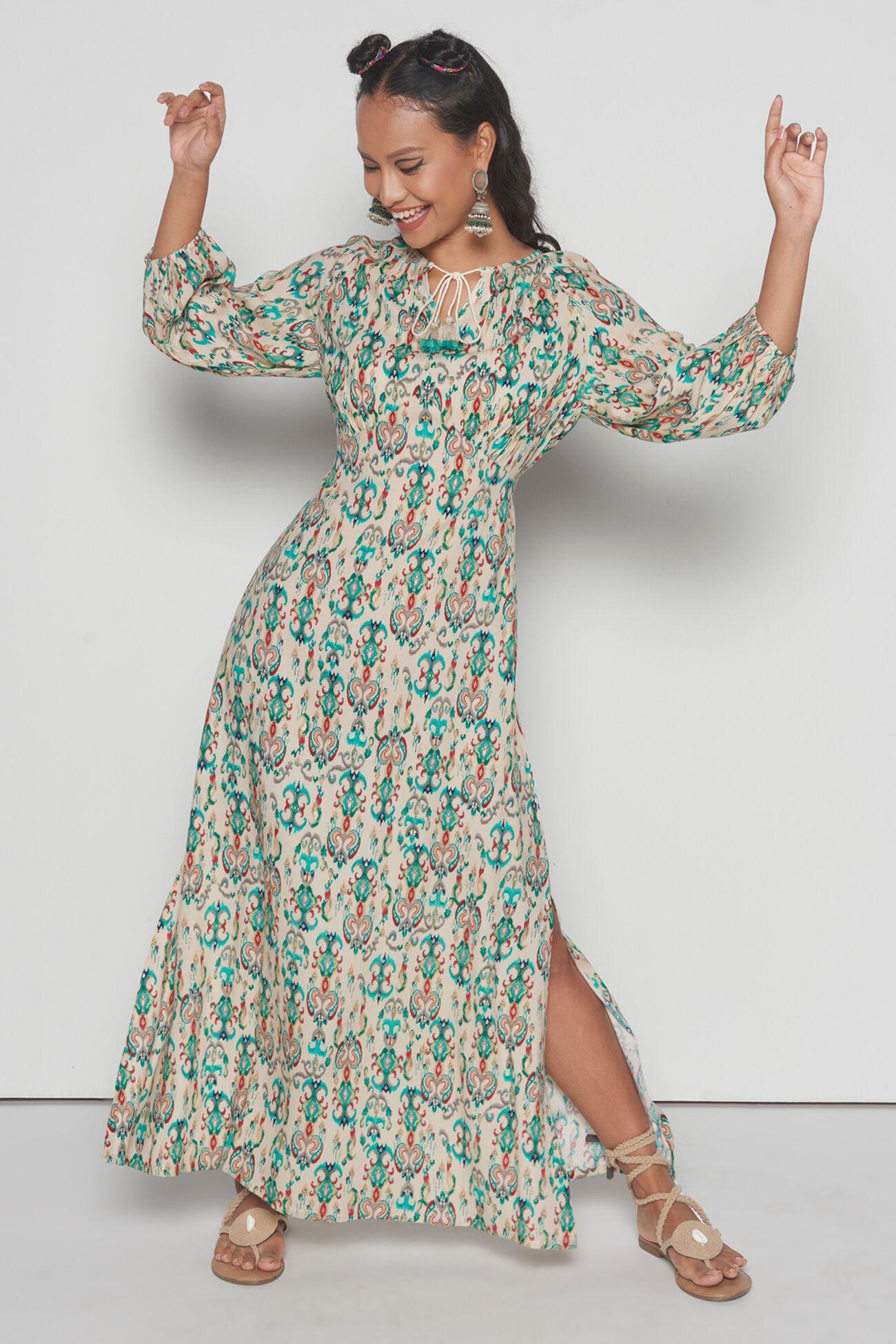 zesty boho maxi dress