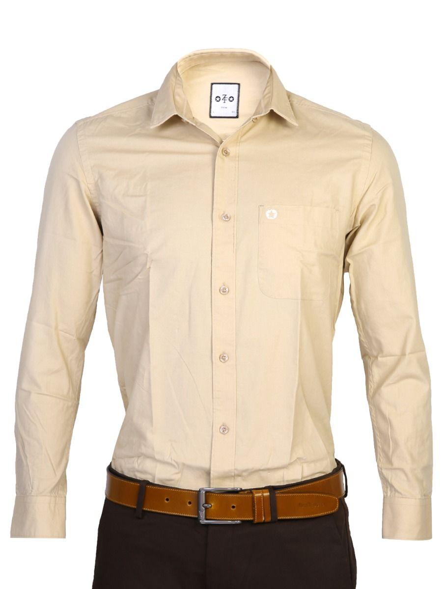 zf men's readymade casual cotton shirt