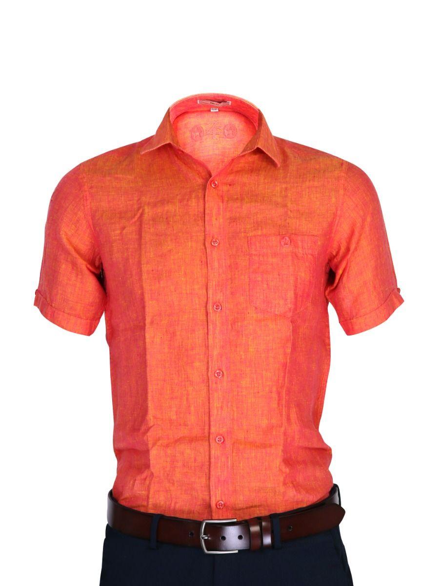 zf men's readymade casual linen shirt