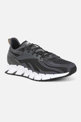zig kinetica 3 rubber lace up unisex sports shoes - grey