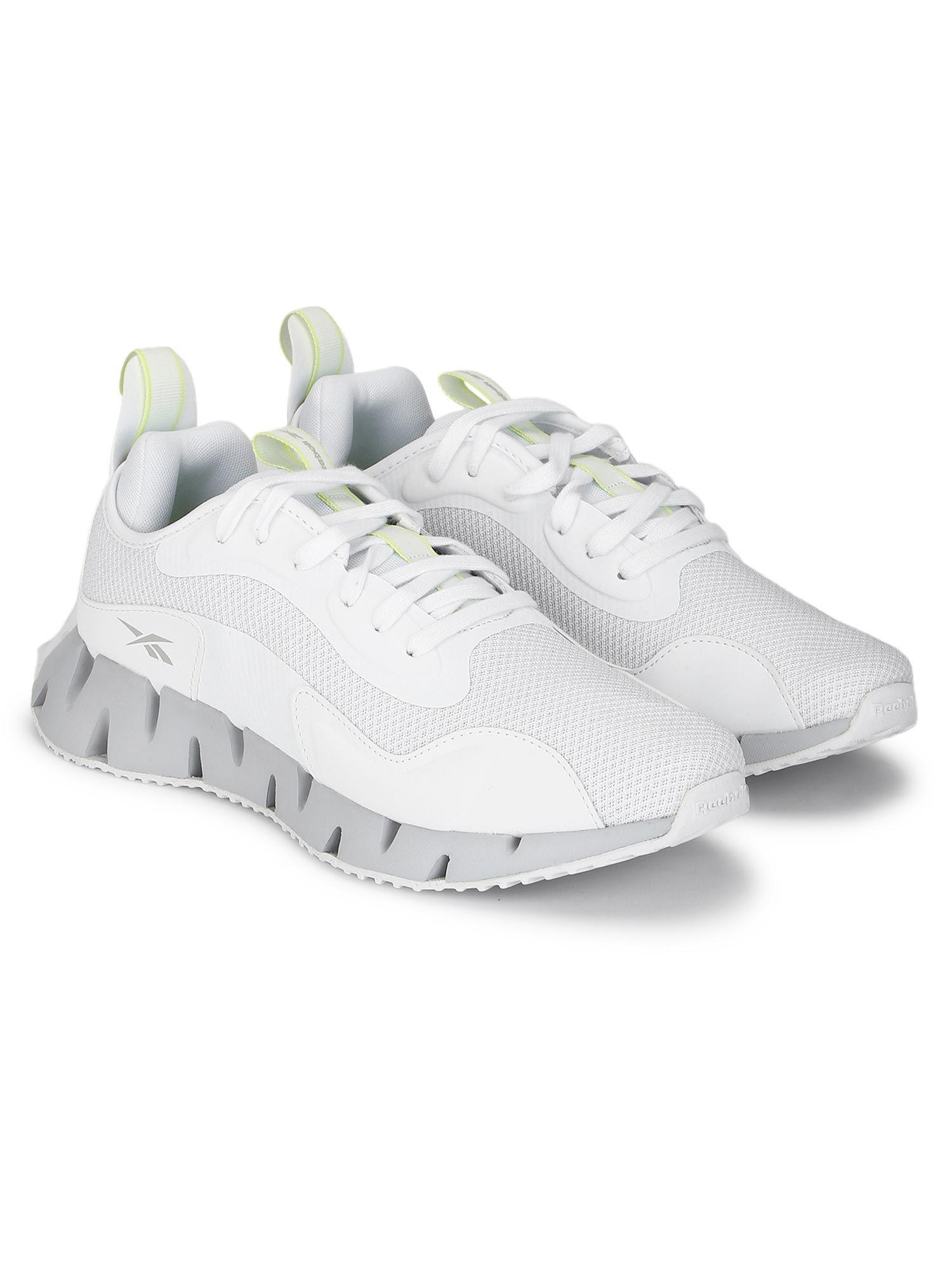zig dynamica white running shoes