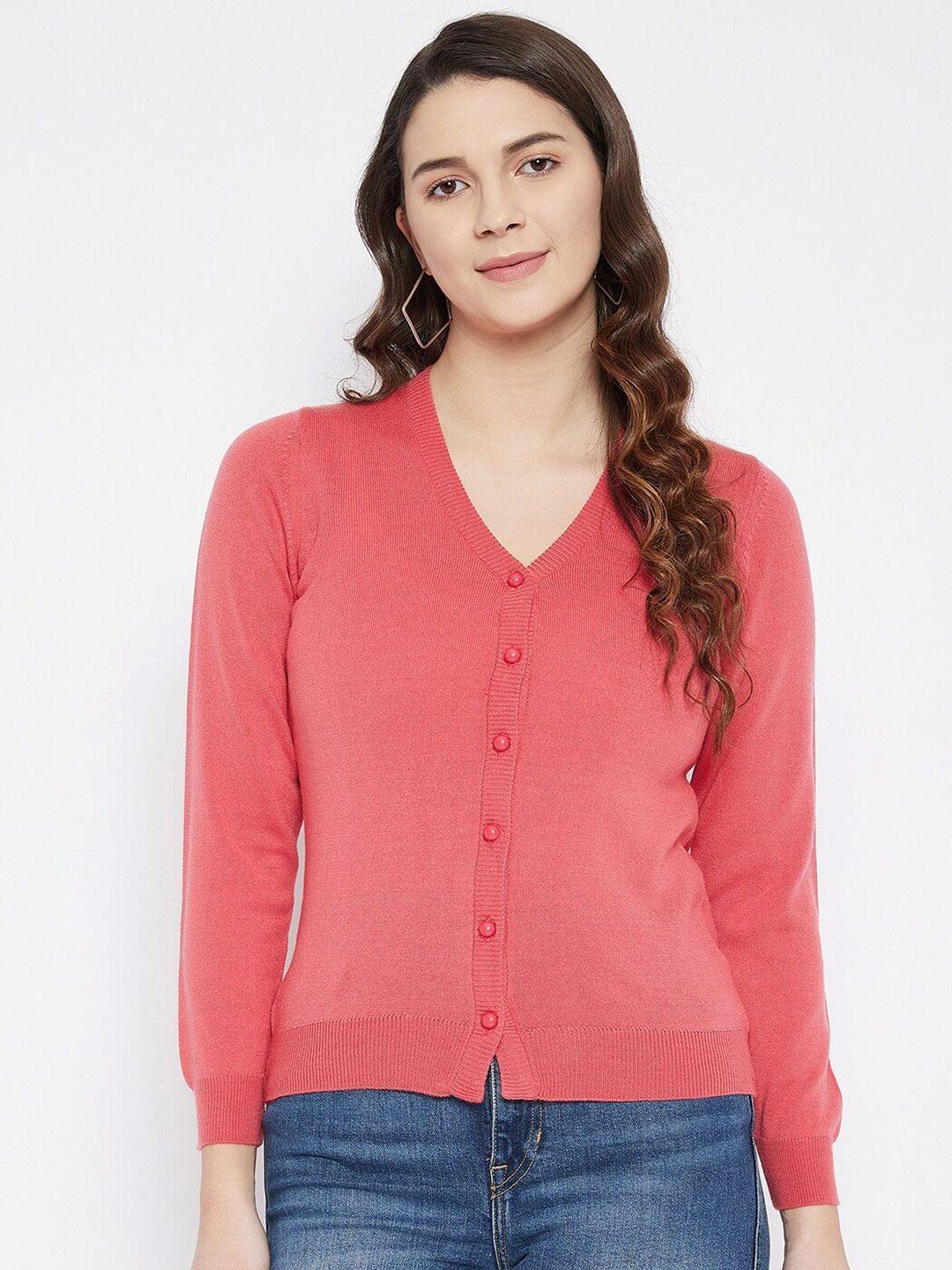 zigo women pink cardigan