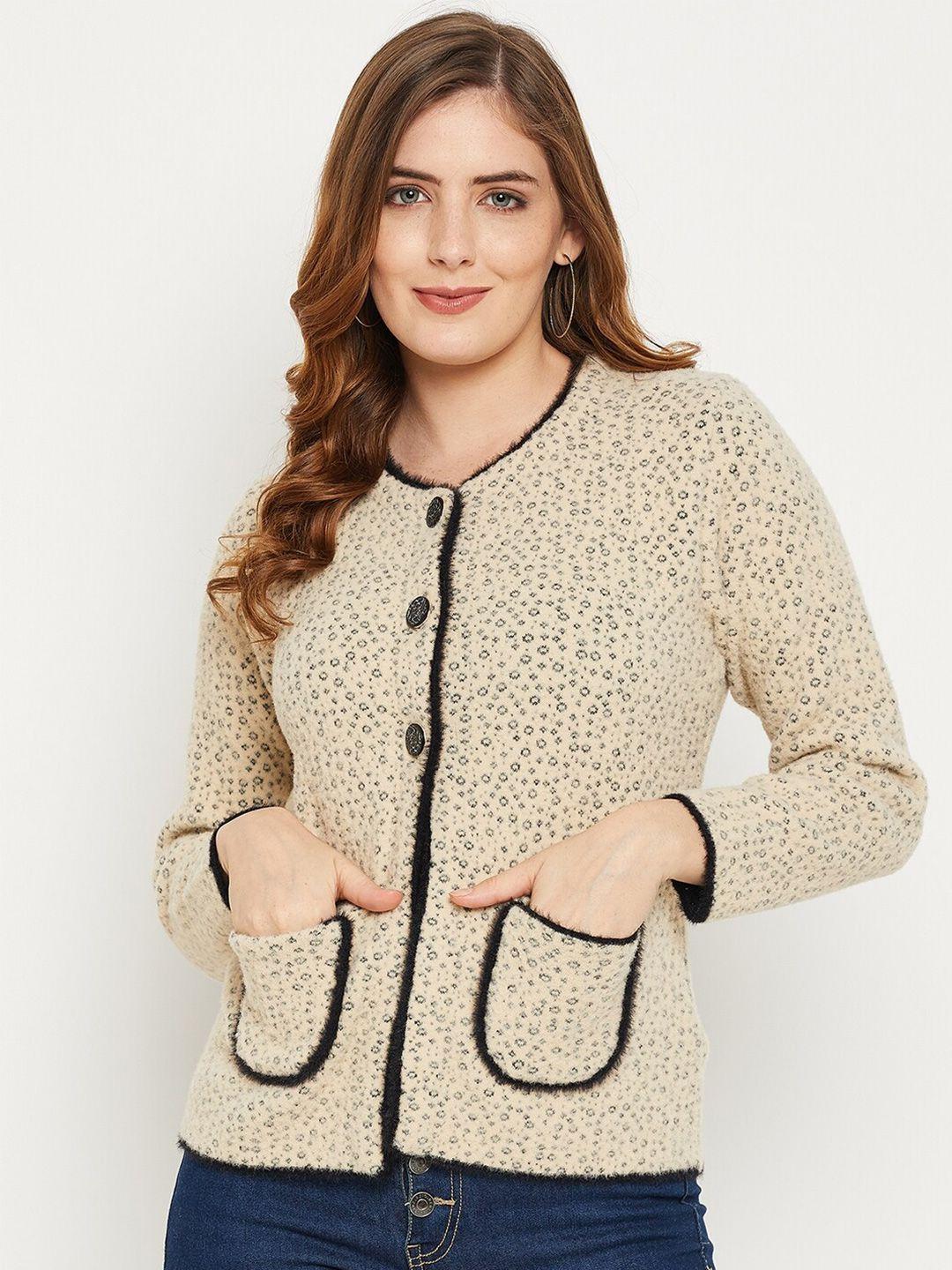 zigo women printed wool sweater