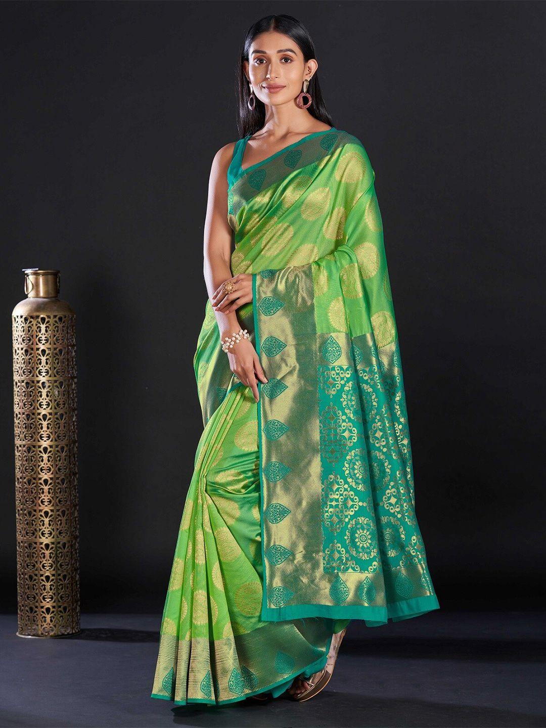 zikaraa ethnic motif zari pure silk banarasi saree