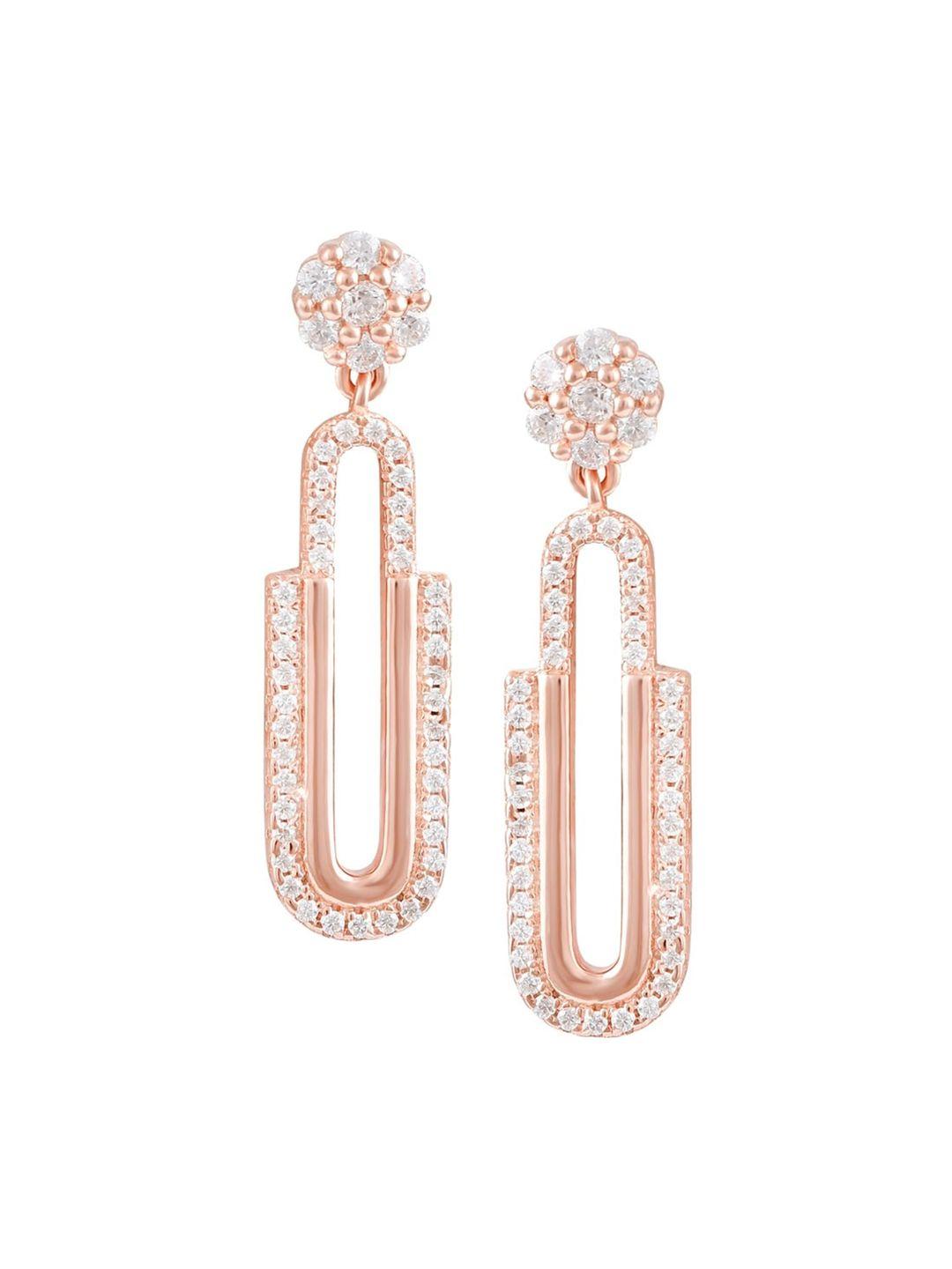 zilver pink classic drop earrings