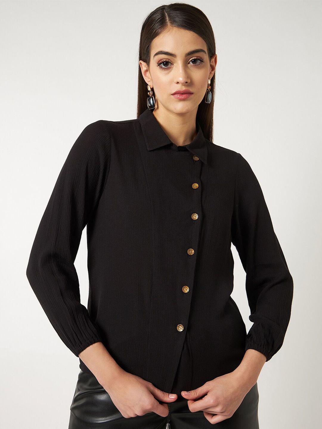 zima leto stylish placket shirt style top