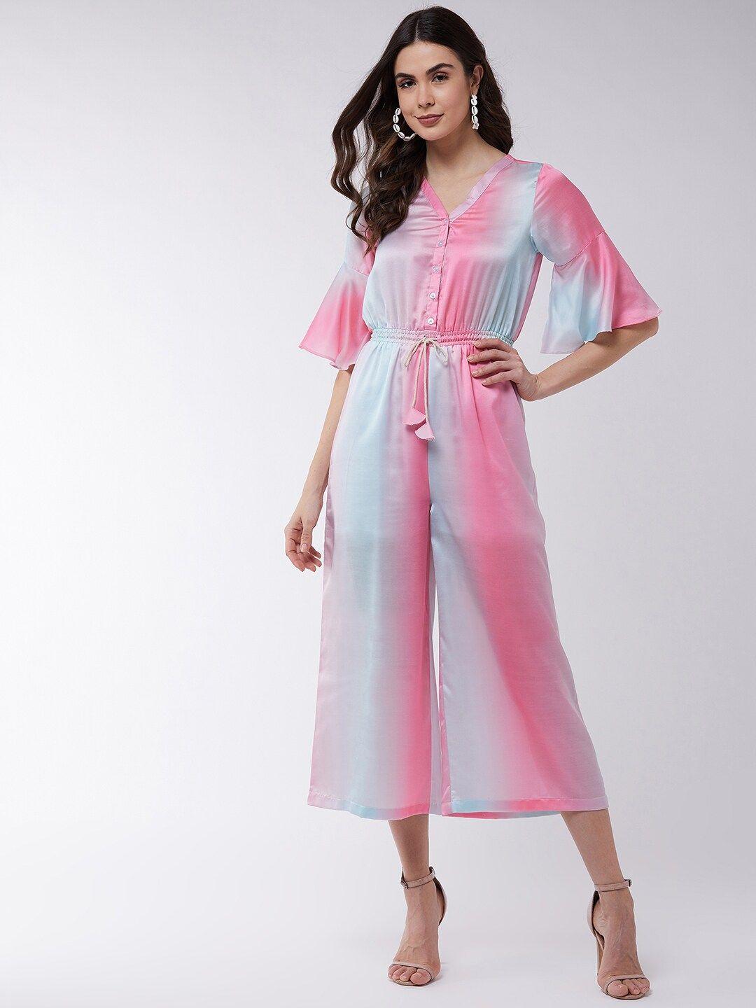 zima leto women multicoloured printed culotte jumpsuit