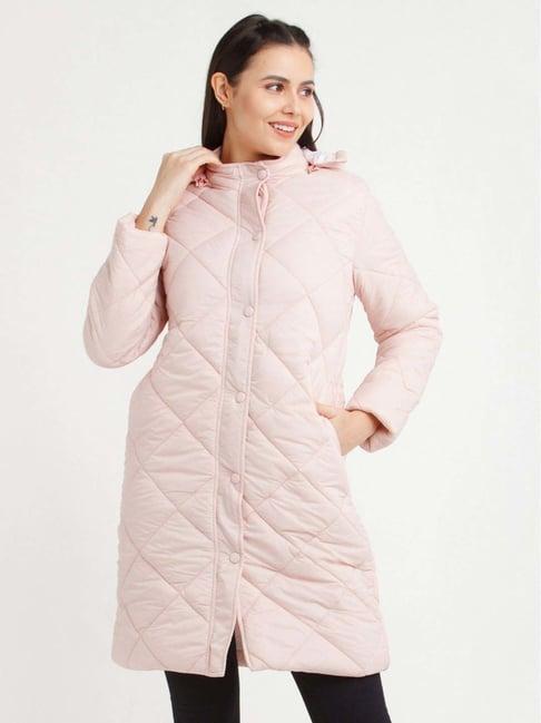 zink london pink regular fit coat