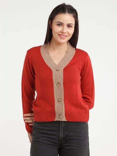 zink london red regular fit sweater