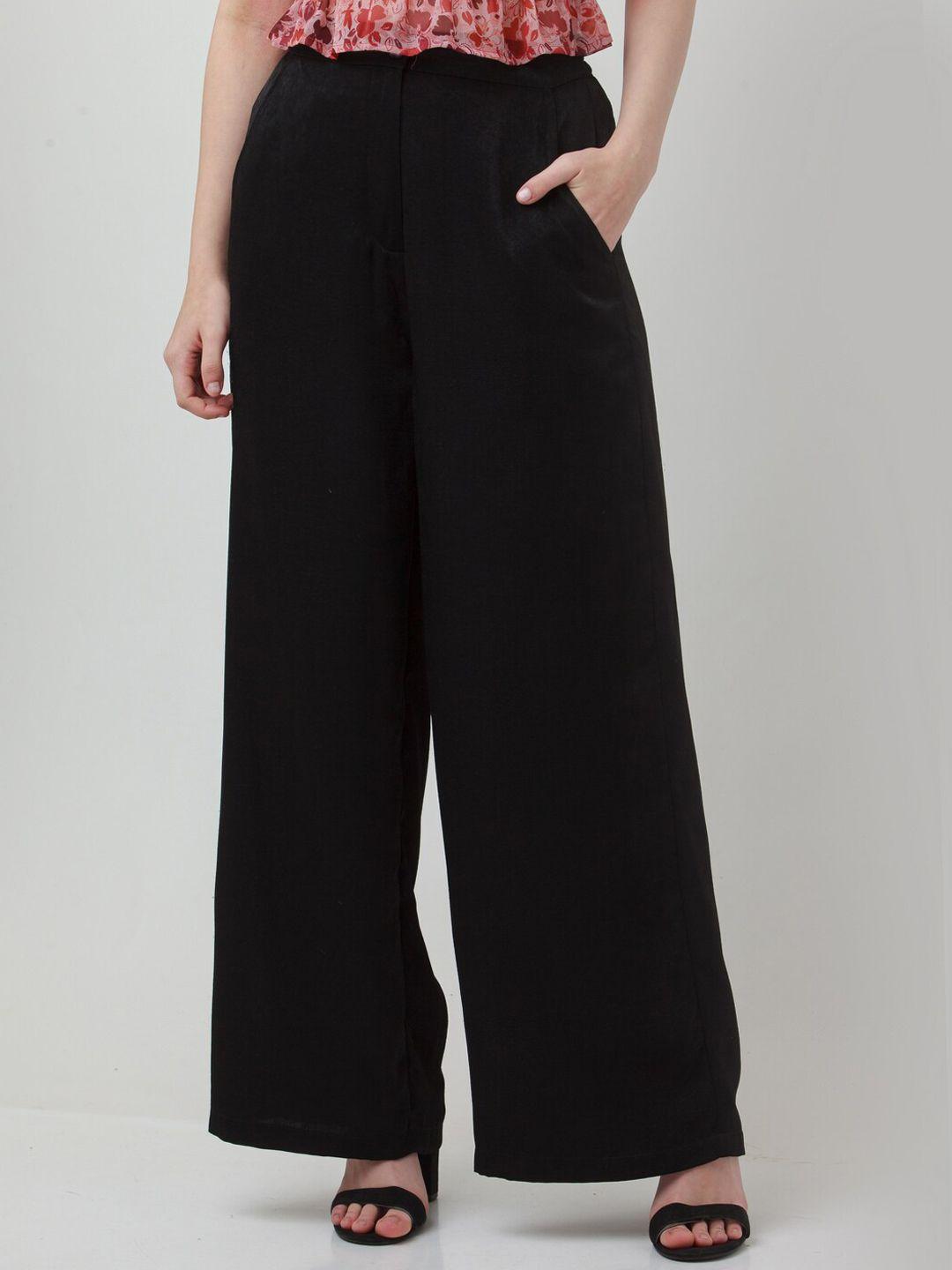 zink london women straight fit high-rise trousers
