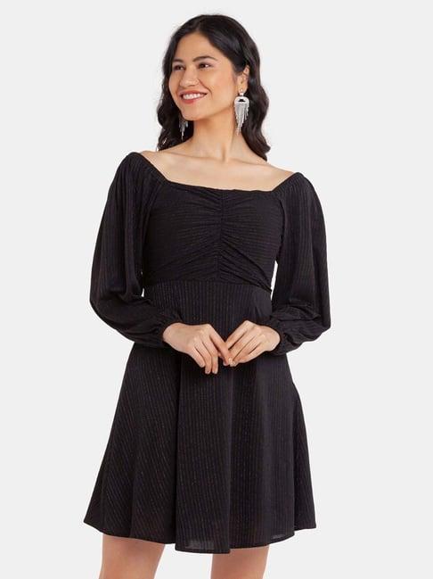 zink london black a-line dress