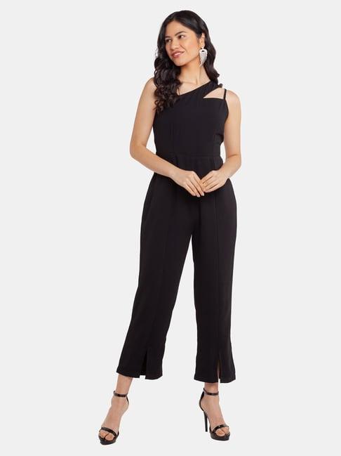 zink london black full length jumpsuit