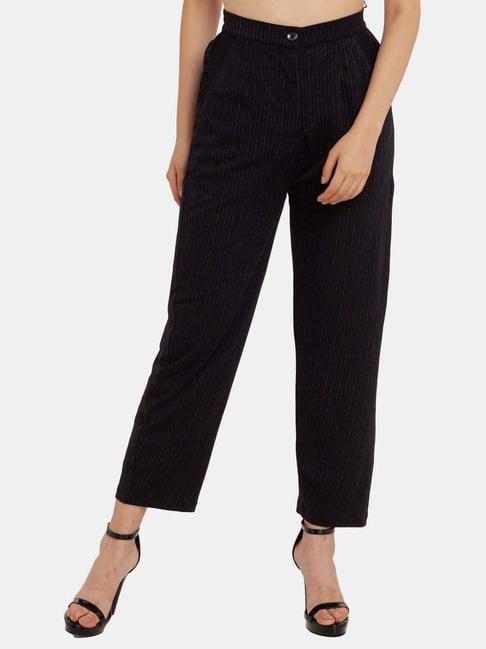 zink london black high rise pants