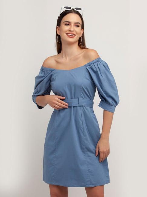 zink london blue cotton dress