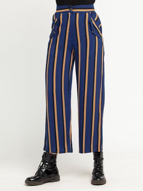 zink london blue striped pants