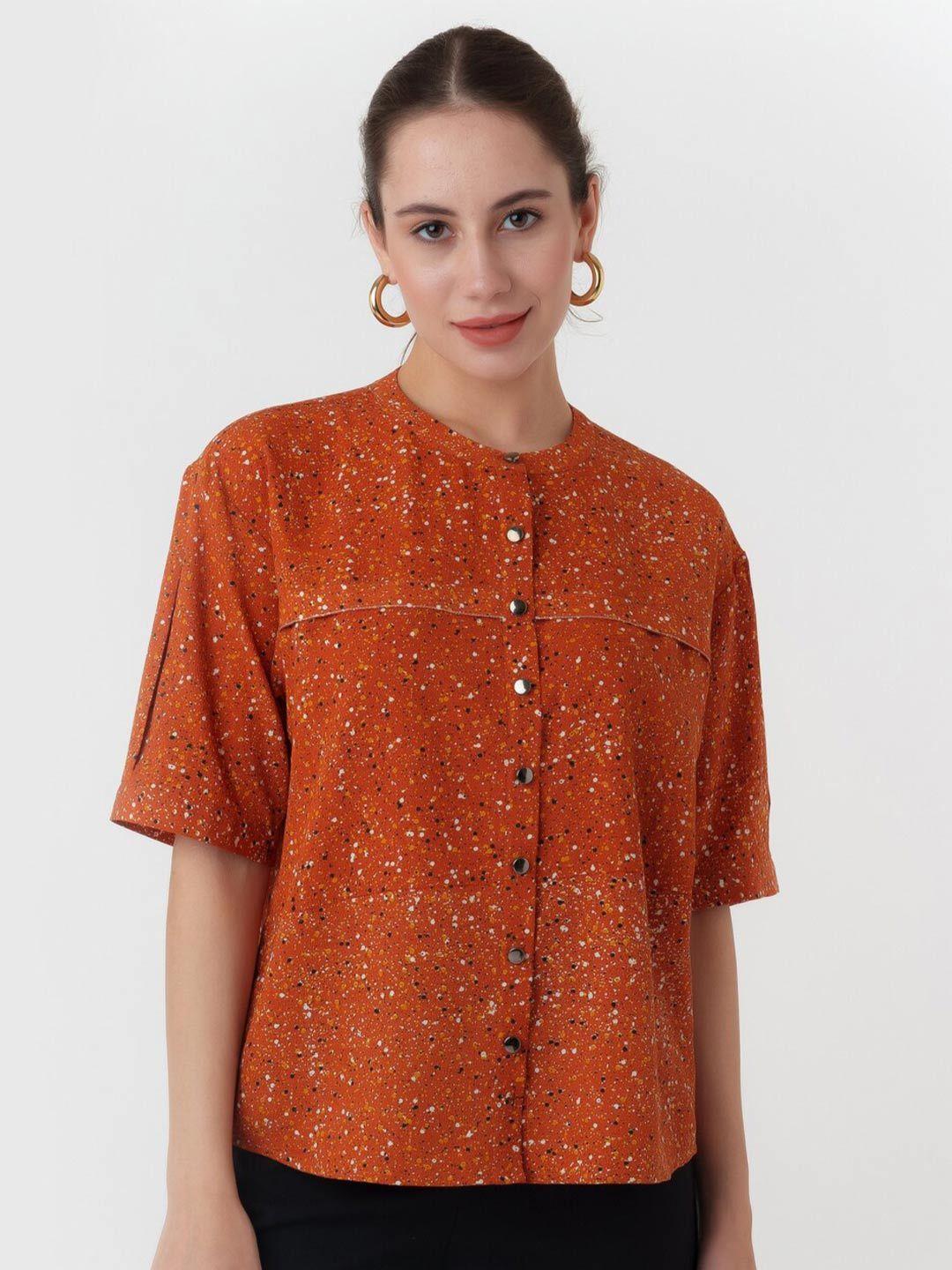 zink london brown kimono sleeve top