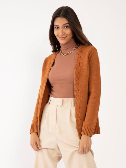 zink london brown self design shrug