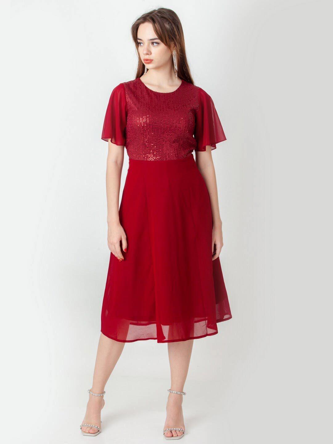 zink london maroon dress