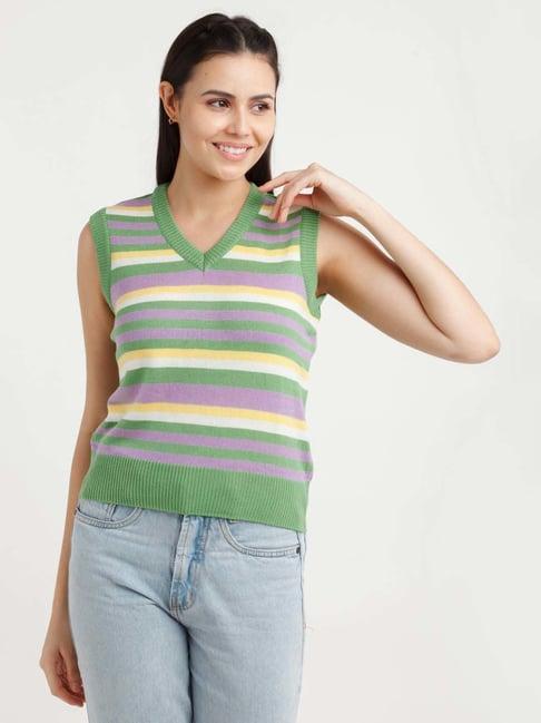 zink london multicolored striped sweater