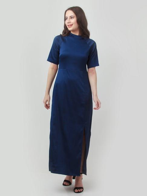 zink london navy maxi dress