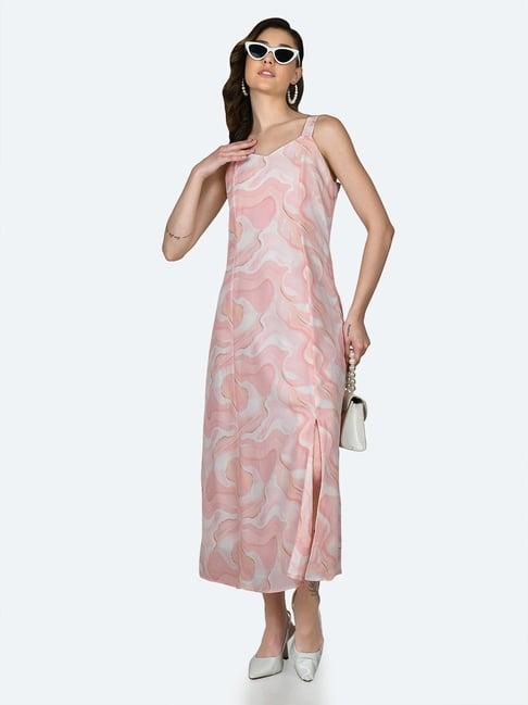 zink london peach printed gown