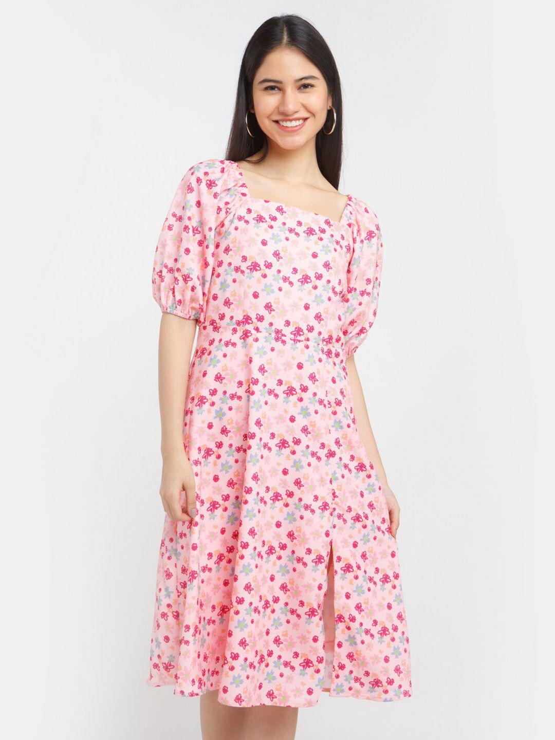 zink london pink floral dress