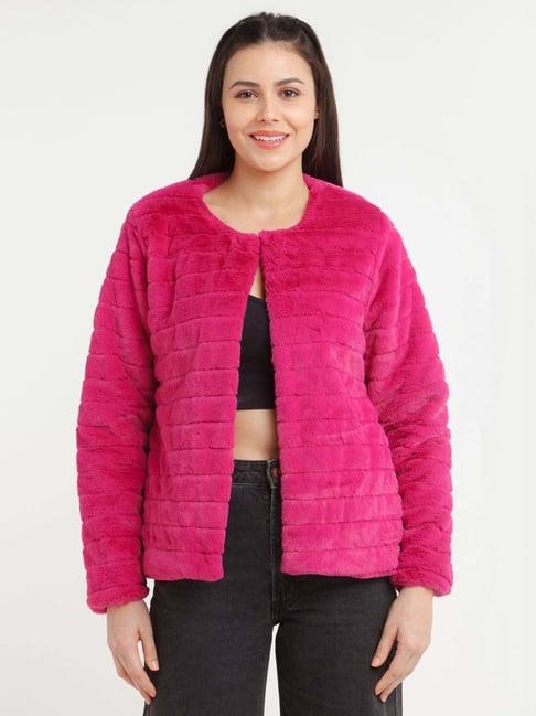 zink london pink regular fit jacket