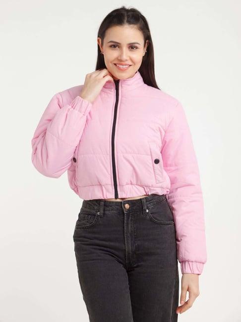 zink london pink regular fit jacket