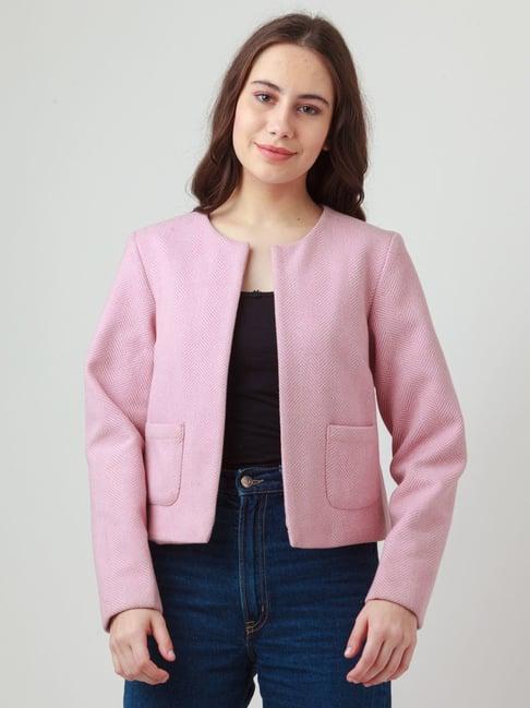 zink london pink regular fit jacket